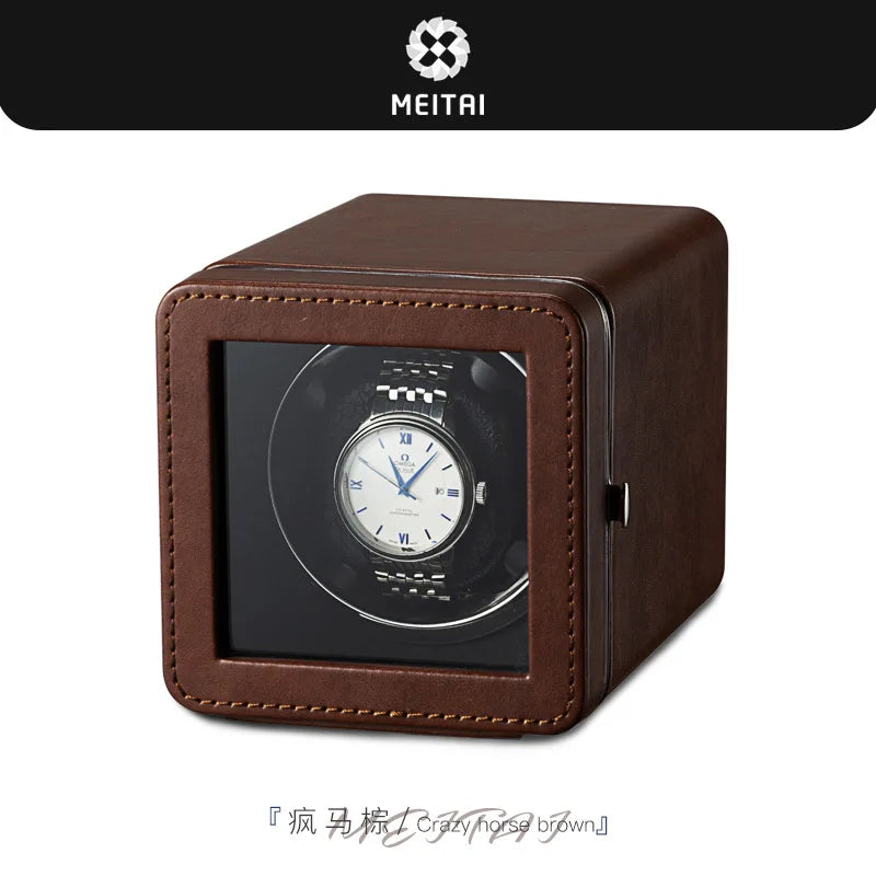 Exquisite Mini Automatic Watch Winder Machine Box Automatic Rotating Watch Display Storage Box Multifunctional with 5 Modes