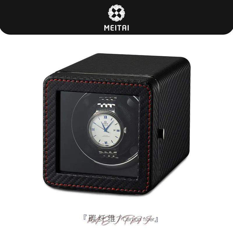 Exquisite Mini Automatic Watch Winder Machine Box Automatic Rotating Watch Display Storage Box Multifunctional with 5 Modes