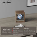 Wooden Automatic Watch Winder Box with Led Light Luxury Quiet Rotating Display Box Multiple Speeds and Slots