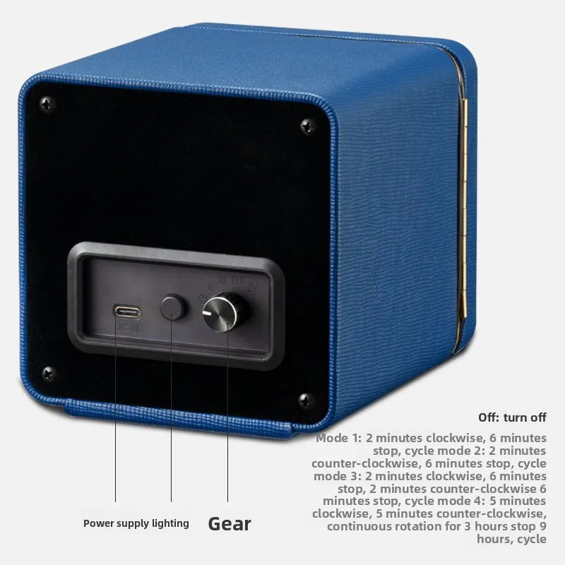 Exquisite Mini Automatic Watch Winder Machine Box Automatic Rotating Watch Display Storage Box Multifunctional with 5 Modes