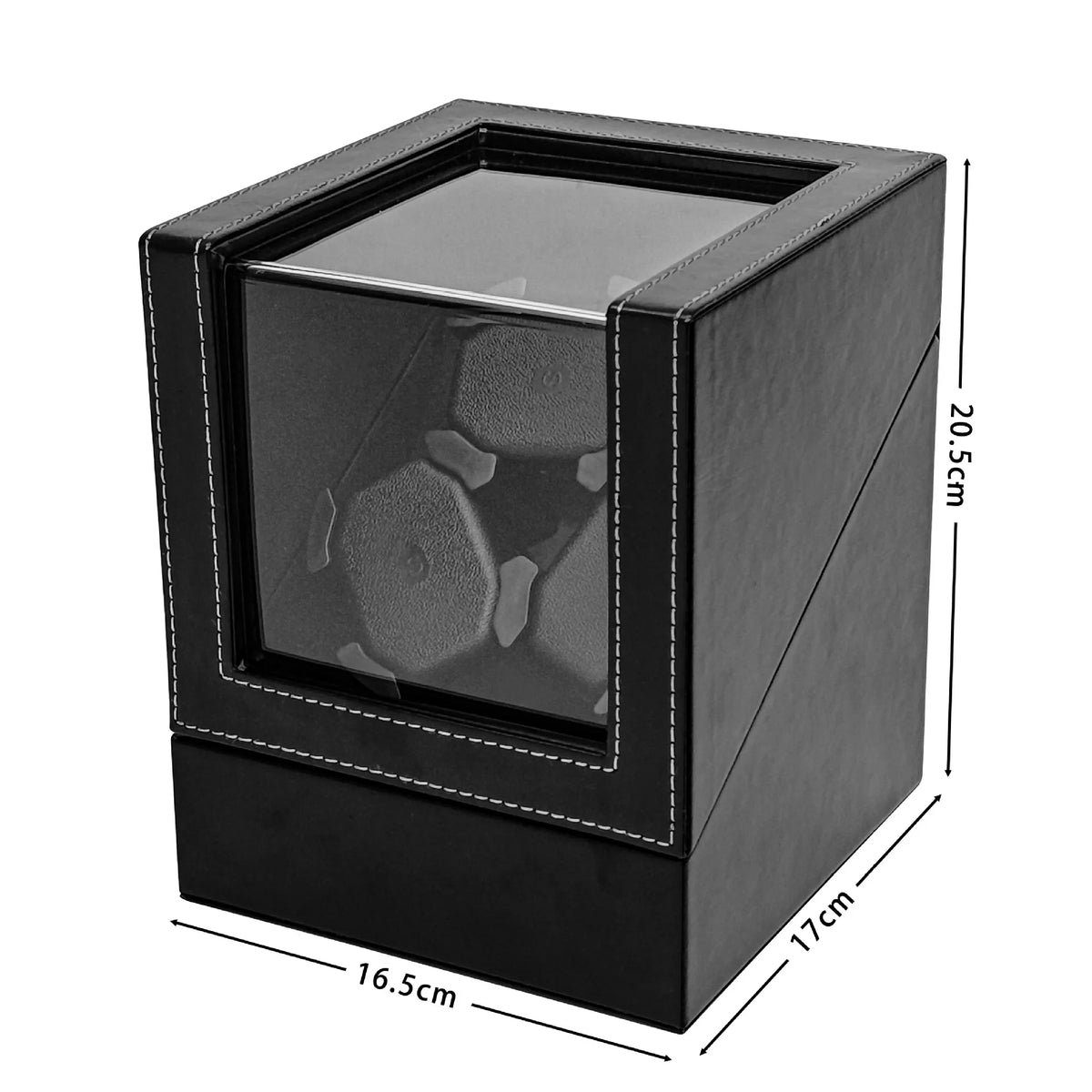 Universal Watch Winder with 3-Position Winding Mechanism Smart Light Sensor Silent Strap USB Interface Watch Storage Box