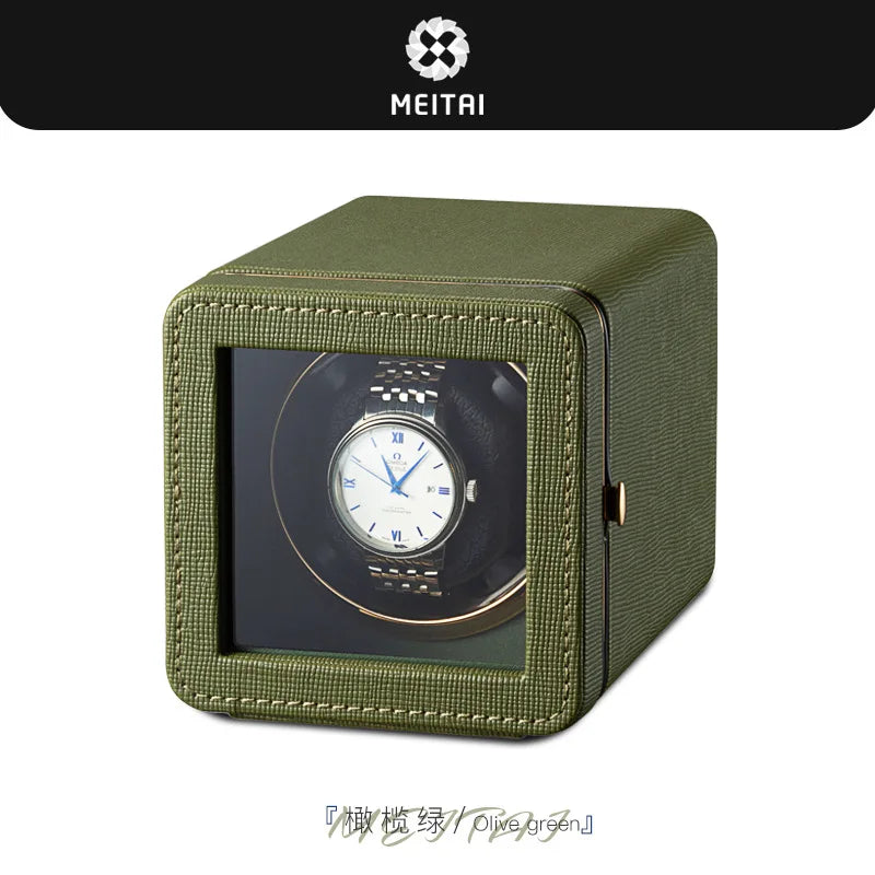 Exquisite Mini Automatic Watch Winder Machine Box Automatic Rotating Watch Display Storage Box Multifunctional with 5 Modes
