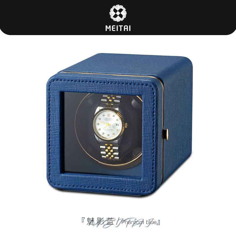 Exquisite Mini Automatic Watch Winder Machine Box Automatic Rotating Watch Display Storage Box Multifunctional with 5 Modes