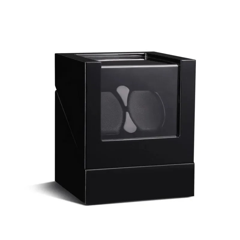 Luxry Wooden Watch Box Single Winder with Glass Storage Automatic Watch Case Battery Powered Shaker Mabuchi Motor