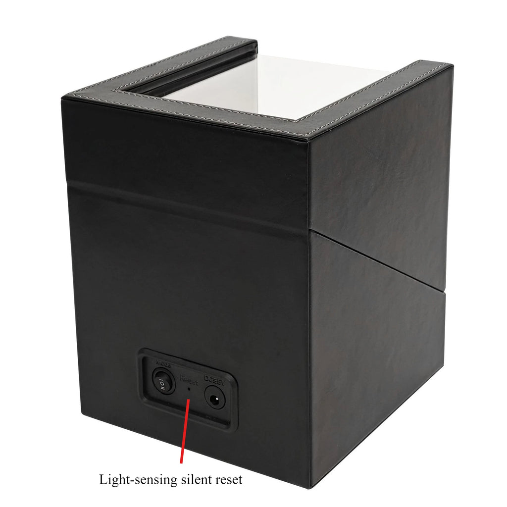 Universal Watch Winder with 3-Position Winding Mechanism Smart Light Sensor Silent Strap USB Interface Watch Storage Box