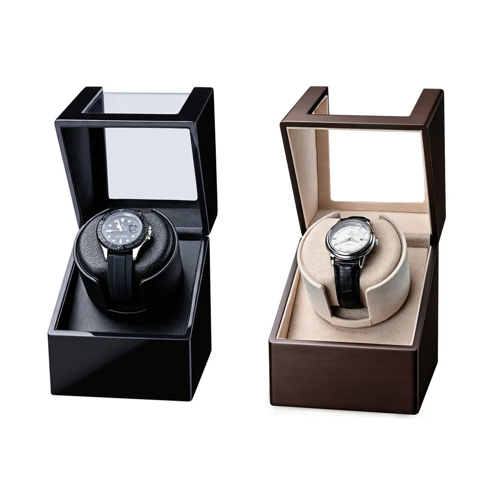 Luxury Automatic Watch Winder Box for Mechanical Watches, Premium Rotating Storage Case & Ultra-Quiet Watch Shaker