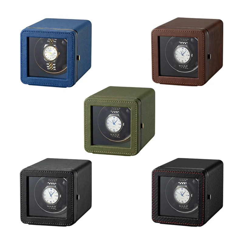 Exquisite Mini Automatic Watch Winder Machine Box Automatic Rotating Watch Display Storage Box Multifunctional with 5 Modes